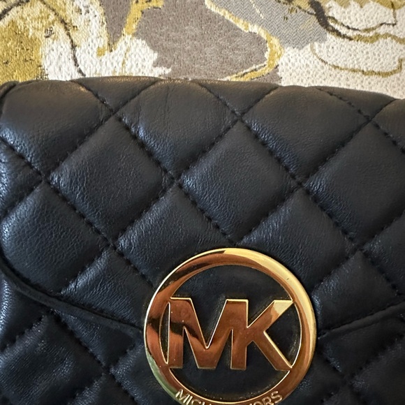 Michael Kors Fulton  Black Quilted Chain Crossbody Bag | Like New Designer Bag - Picture 16 of 16